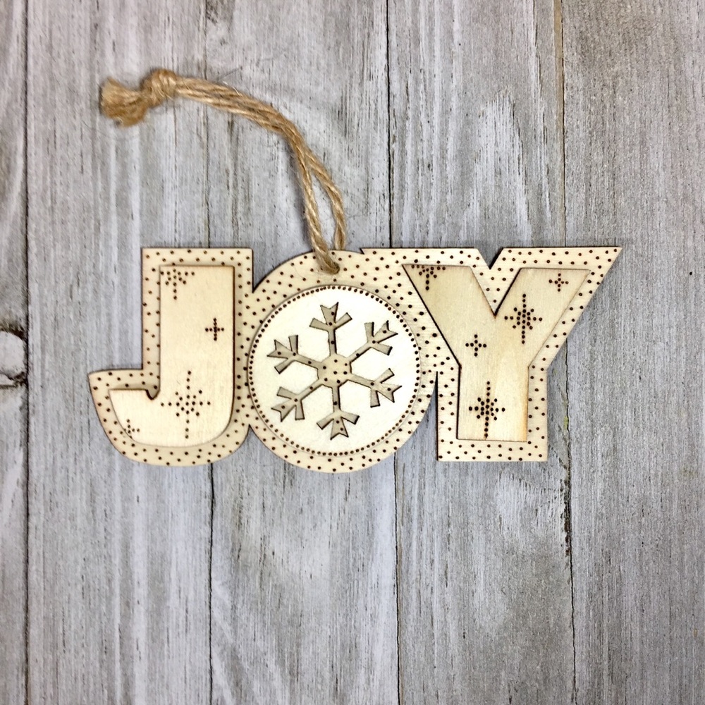 Knot & Kiln Woodburned Christmas Ornament Decor